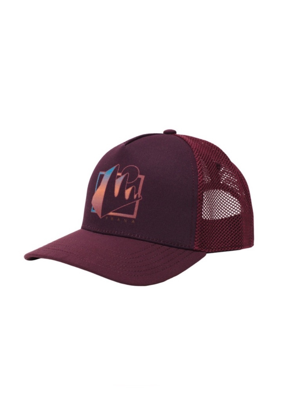 NWT Prana Maroon Mesh Roads Ahead  Trucker Hat